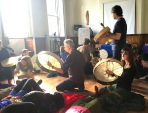 sound healing with drums